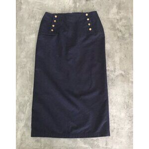 Lauren Ralph Lauren Skirt 8 Sailor Maxi Corset Laced Preppy Coastal Nautical